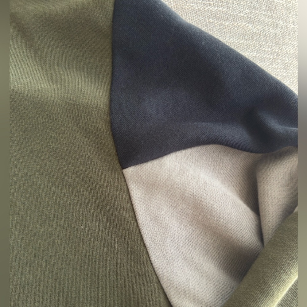 Puma Men's Zip-Up Hoodie in Olive with Black and Gray Accents - Picture 4 of 6